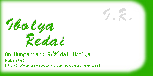 ibolya redai business card